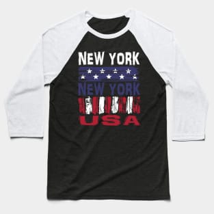 New York New York USA T-Shirt Baseball T-Shirt